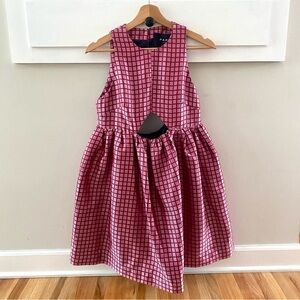 Paper London R Dress Pop Check Pink Mini Size 10 Cocktail Party